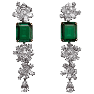 Emerald Diamond Earrings