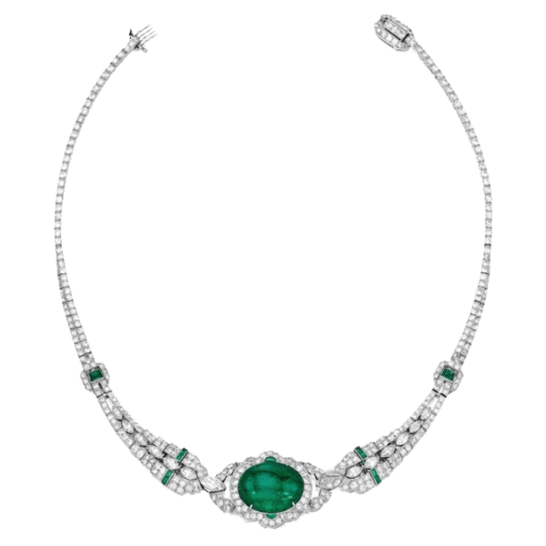 Emerald and Diamond Necklace