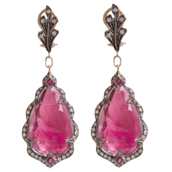 Pink Sapphire Earring